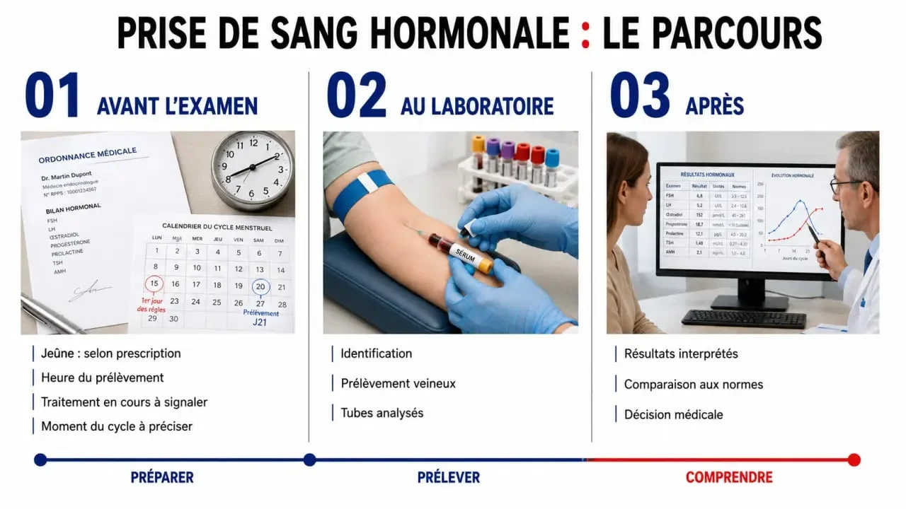 Prise de sang hormonal : avant, pendant et après l’examen