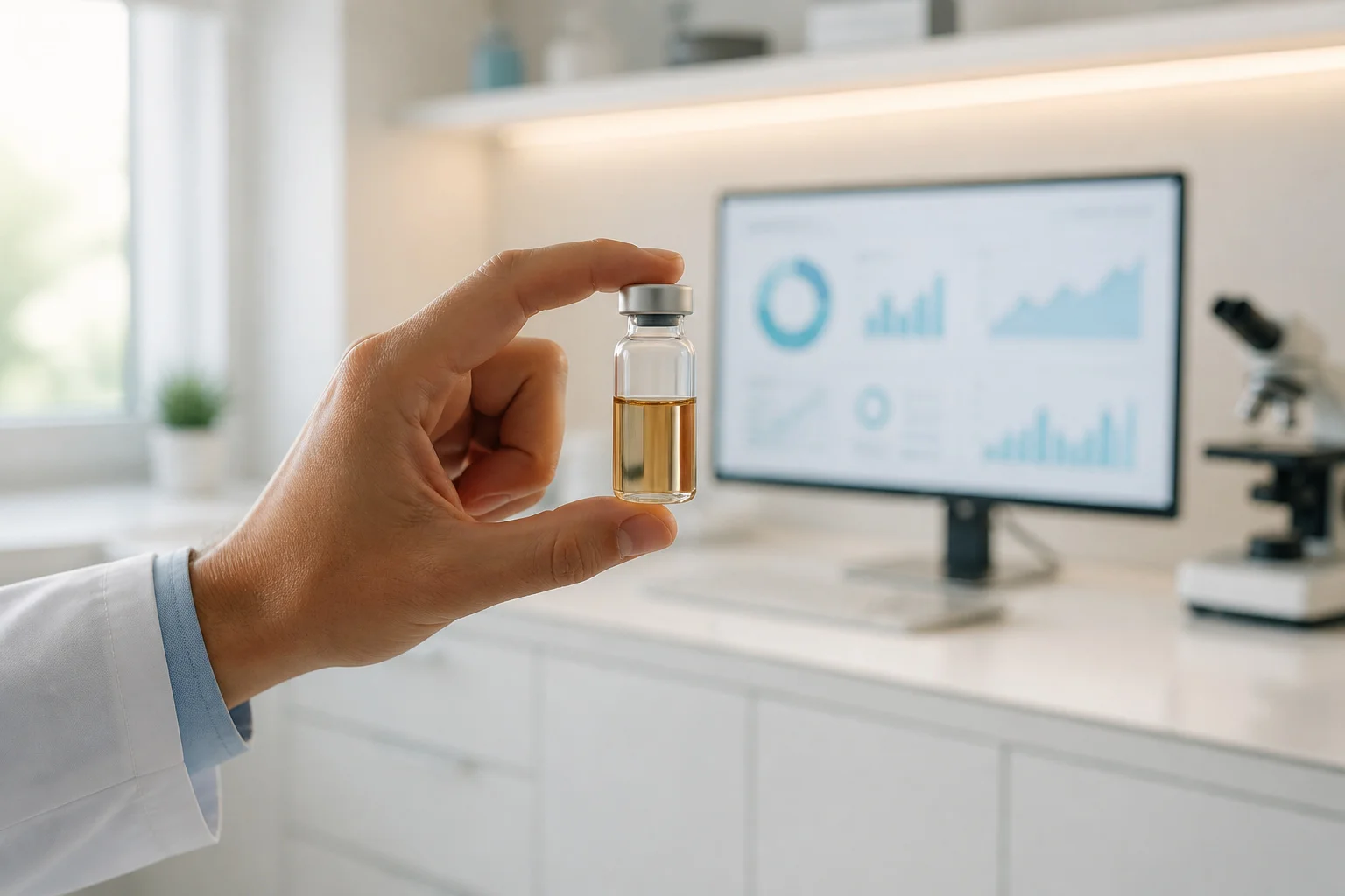 Échantillon d'analyse en laboratoire