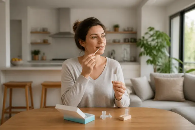Test de cortisol salivaire à domicile